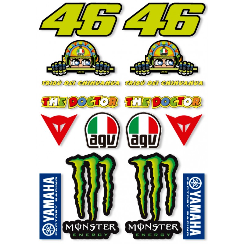 Pegatinas Valentino Rossi Adhesivo De Vinilo Valentino Rossi