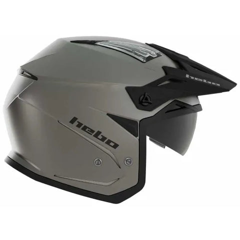 Casco Jet Hebo Gris Mate