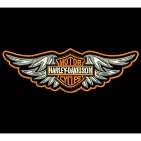 Bordado alas Harley Davidson