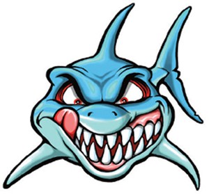 Shark Logo Tiburon Valentino Rossi Adhesivo Tiburon – Tonan Motos